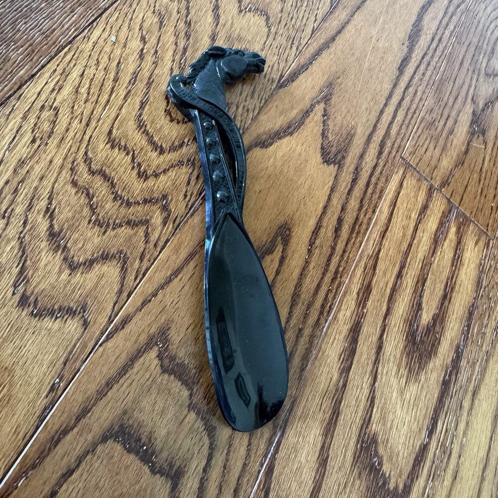 VTG Horse Head Shoe Horn Plastic Equestrian Made in Japan Gentleman